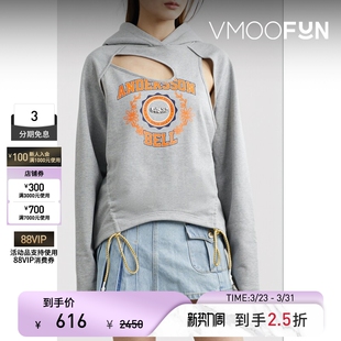 Andersson 秋冬女印花棉质连帽卫衣 Bell