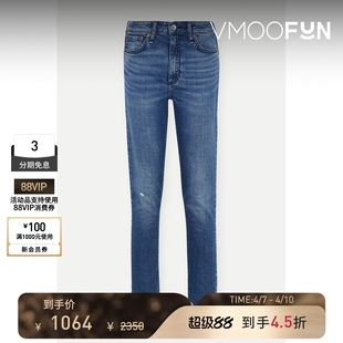 款 Rag＆Bone 女高腰紧身九分牛仔裤 经典