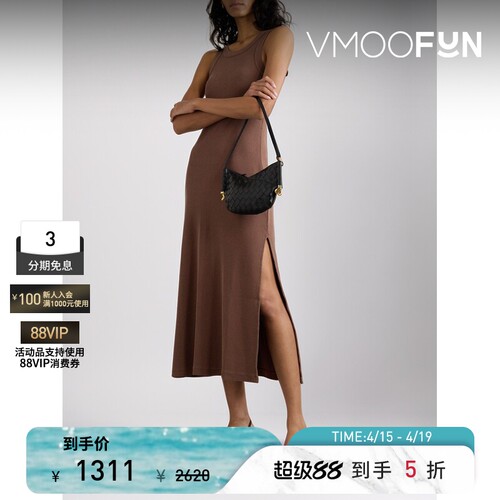 Citizens of Humanity 春夏女弹力露肩中长连衣裙