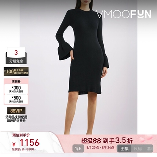 【反季特惠】Marques' Almeida 秋冬女罗纹针织棉质迷你连衣裙