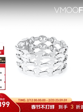 【新年礼物】Paco  Rabanne 女锁子甲银色手链