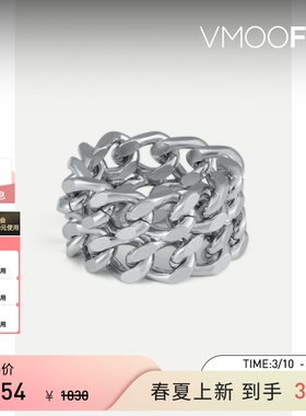 【礼物】Jennifer Fisher女士镀银粗链环设计戒指