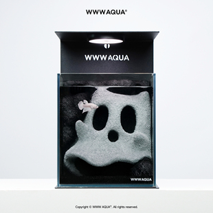 WWWAQUA鬼马系列潮流家居情绪氛围感摆设斗鱼专用造景玻璃小鱼缸