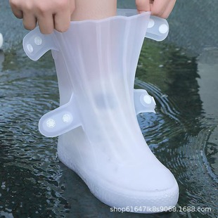 高筒防滑防雨鞋 套耐磨硅膠雨靴下雨天腳套兒童 套防水加厚男女款 鞋