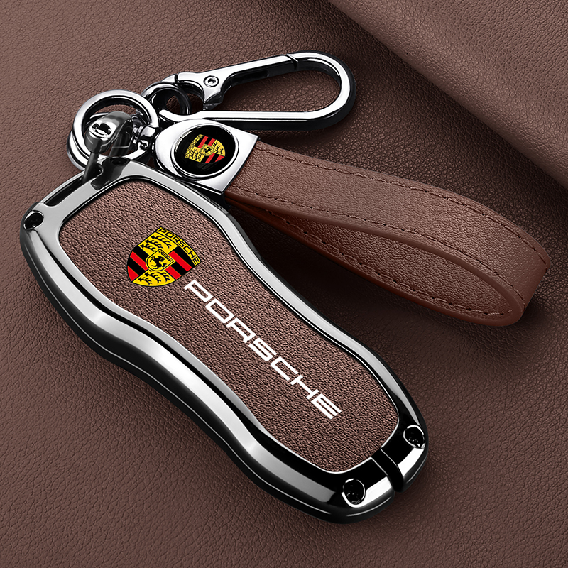 保时捷钥匙套卡宴帕拉梅拉macan玛卡911帕美718车taycan壳扣金属