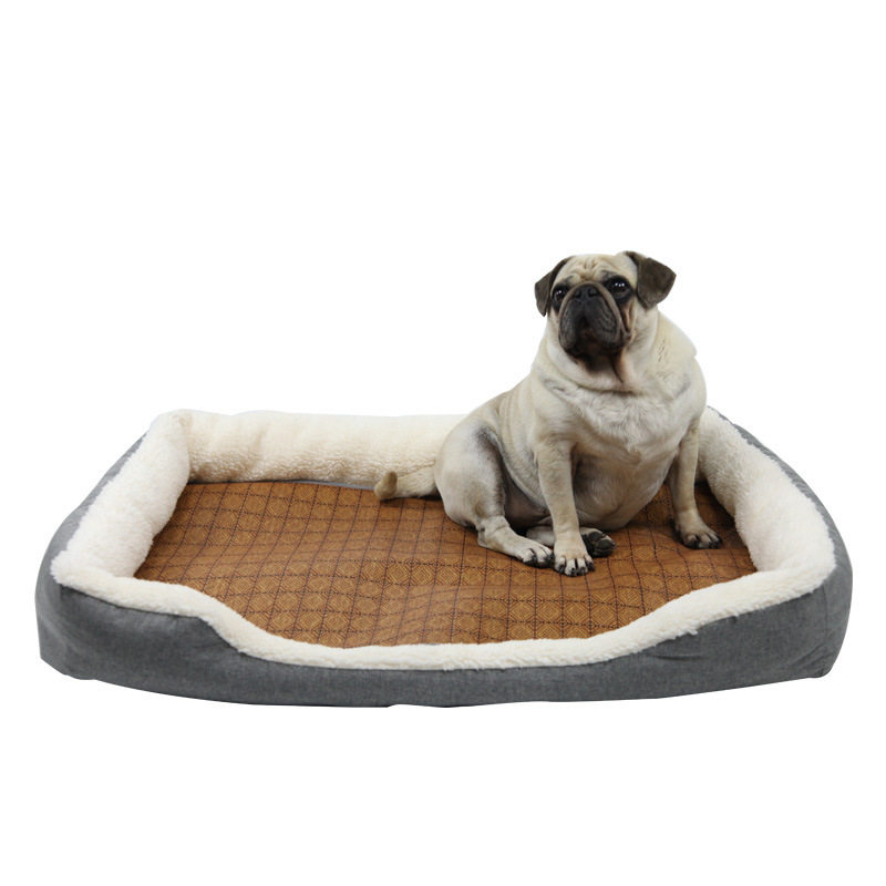 新款宠物窝仿麻加藤席狗窝椭圆羊羔绒宠物垫子四季通用猫窝用,宠物/宠物食品及用品,狗窝/屋/帐篷/沙发,淘宝优惠券,粉丝福利购,淘宝优惠卷