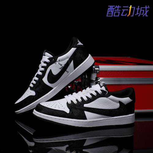 Nike耐克 【定制球鞋】Air Jordan1国潮国风刺绣情侣款潮鞋百搭