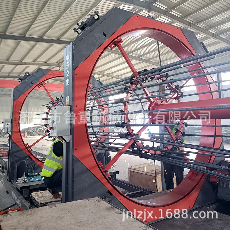 2.5米钢筋笼滚笼机 双绕筋数控钢筋绕筋机自动钢筋笼滚焊机