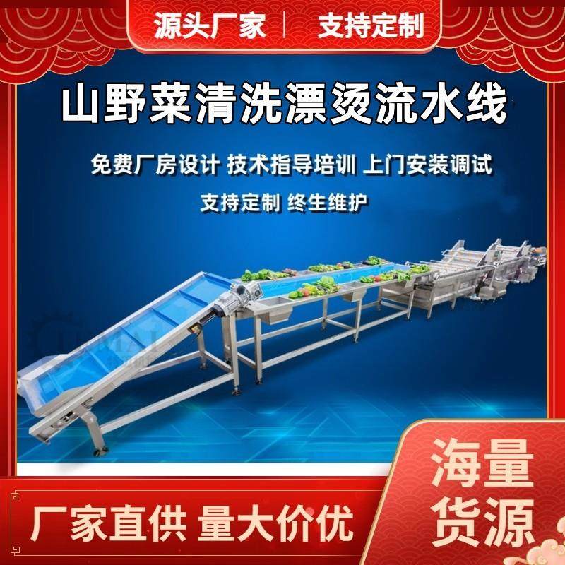 山野菜清洗成套设备 全自动黄花菜漂烫机 芥菜清洗杀青流水线,清洗/食品/商业设备,果蔬加工设备,淘宝优惠券,粉丝福利购,淘宝优惠卷