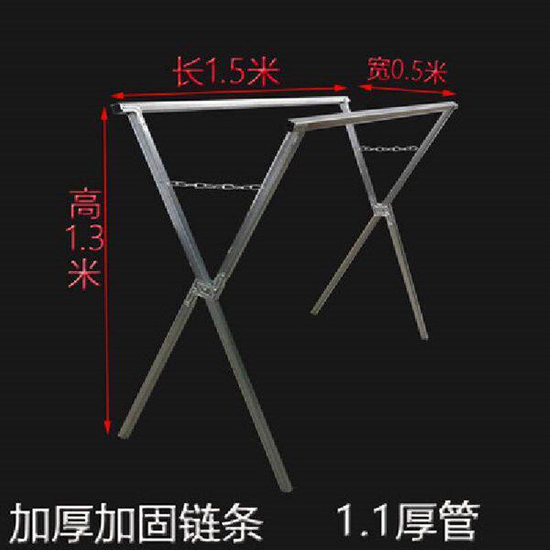 摆地摊折叠铁艺货架服装店挂衣架展示架x型Y型卖衣服的架子
