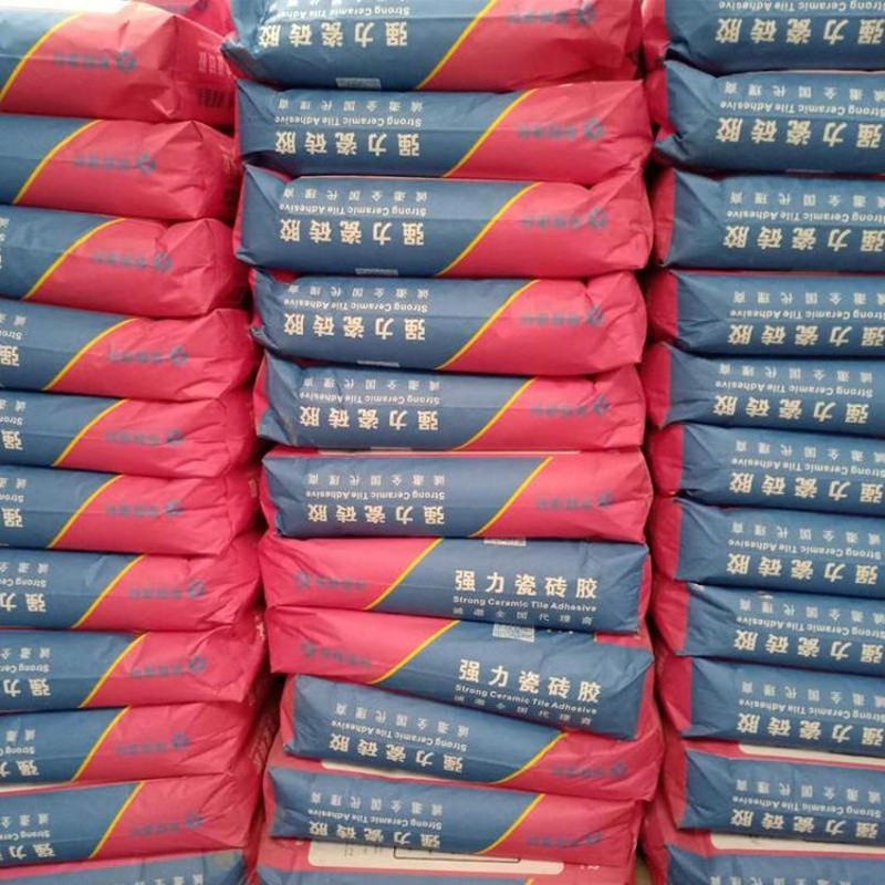 薄贴柔性瓷砖胶强力粘合剂c1c2tes1级玻化砖粘接结剂袋装代替水泥图片