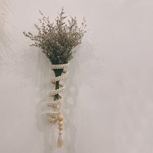 北欧风ins手工编织插花花瓶挂花瓶花器家居自制氛围感壁挂装饰品