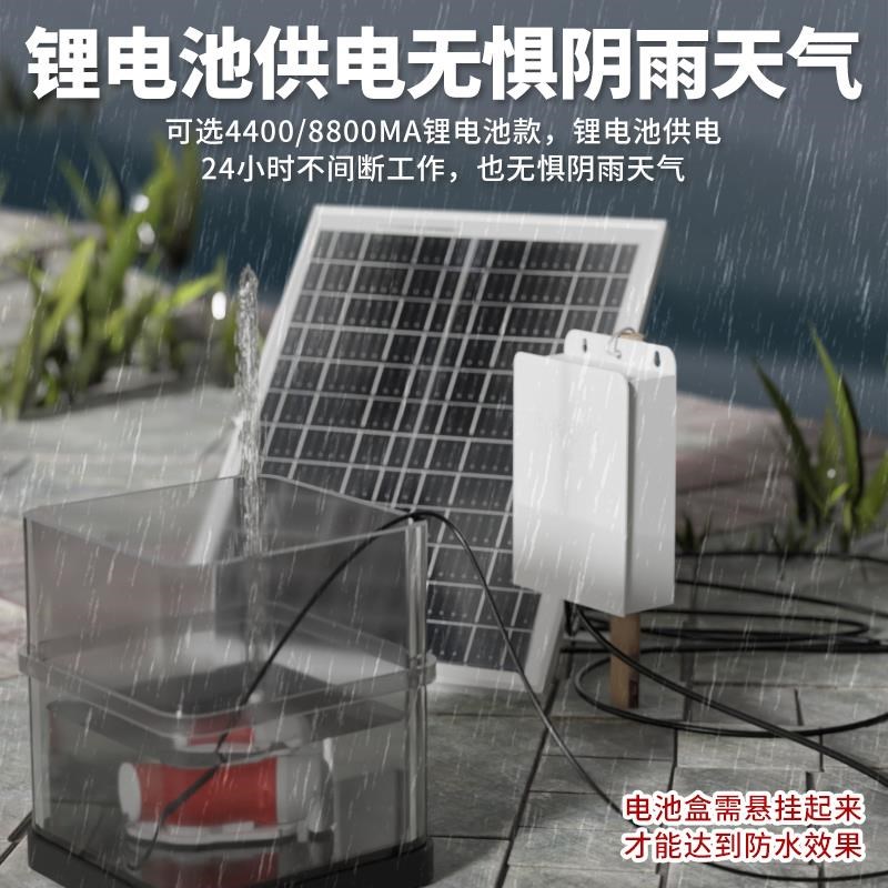 太阳能潜水泵户外无电自循环流水器12伏直流鱼池鱼缸过滤大功率
