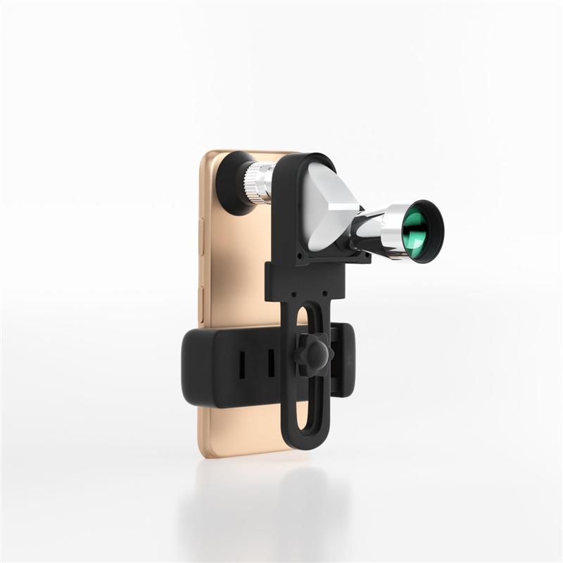 德系单筒望远镜高清微光夜视迷你可携式金属小拐角望远镜可夹手机