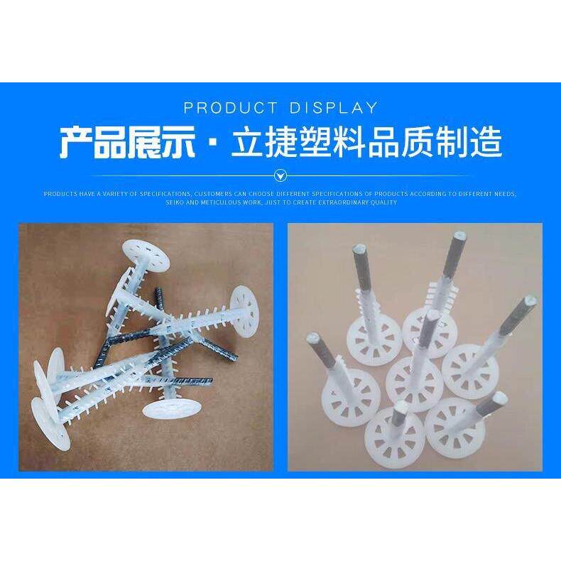 外墙建筑钢塑保温一体化锚栓板保温钉硅墨烯免拆模板浇注一体钉