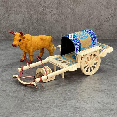 蒙古车模型草原车蒙古族特色饰品牛车饰品内蒙古工艺品