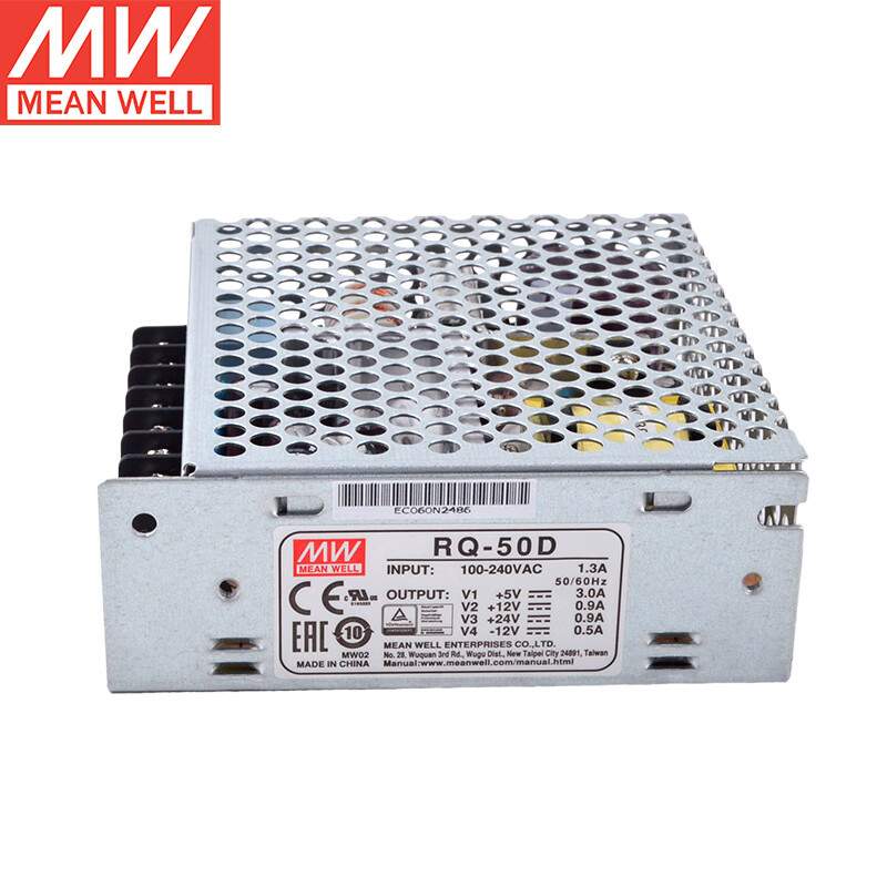 明纬（MEANWELL）RQ-50D四路输出开关电源（50W左右）5V3A/12V0.9