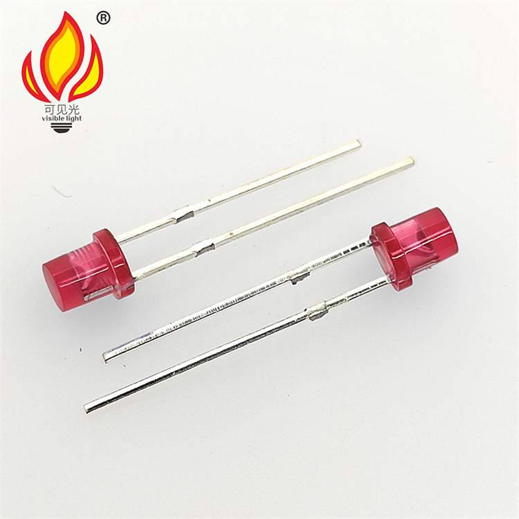 直插f3平头led灯珠 红发红光 绿光 蓝光 黄光指示灯