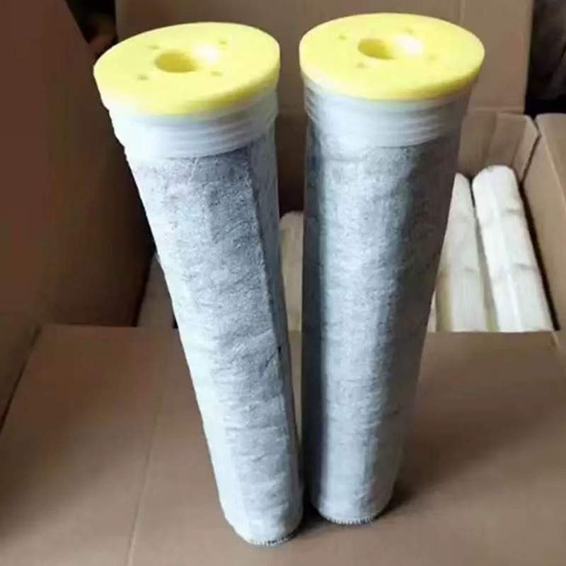 真空上料机滤芯 涤纶针刺毡滤袋吸料机过滤棒 黄色注胶盖吸料机滤