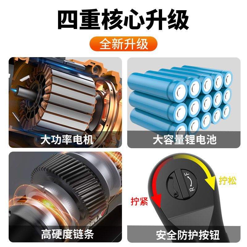 锂电棘轮电动扳手充电式汽修工大扭力全套90度角向扳手舞台桁架