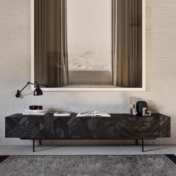 北欧极简胡桃木电视柜茶几简约现代小户型客厅轻奢窄电视机柜矮柜,住宅家具,其它柜类,淘宝优惠券,粉丝福利购,淘宝优惠卷