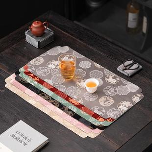 桌旗茶几桌布禅意茶席防水茶垫餐桌茶台轻奢高端旗布长条布 新中式