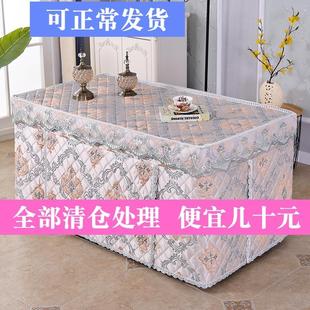 新款 冬季 加厚加绒电炉罩烤火桌罩套长方形取暖炉茶几桌布套火炉罩