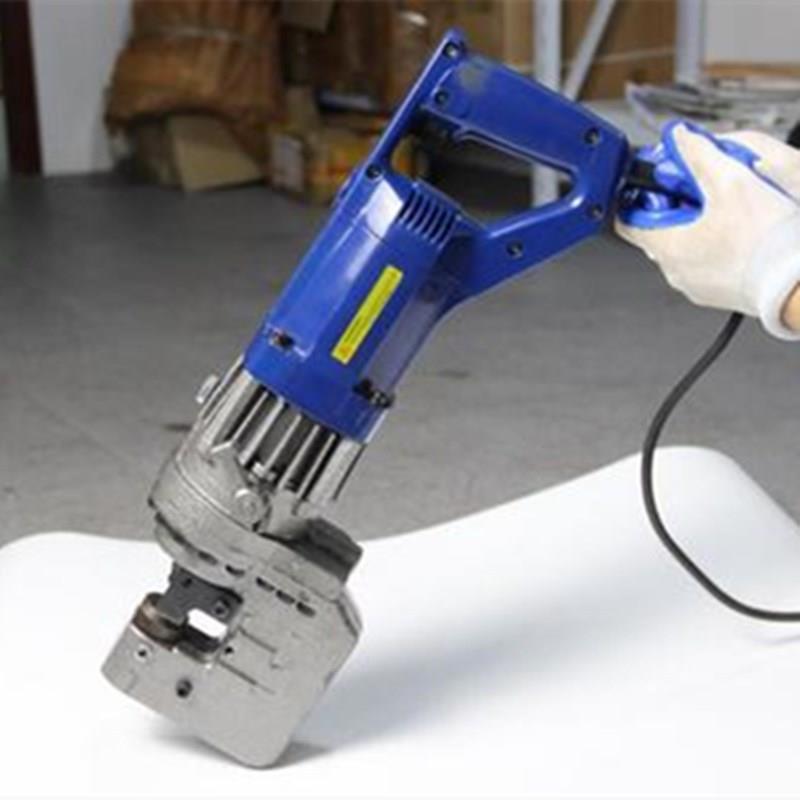 液运作简单提钢板冲孔机字钢槽手钢打眼机充电式小型压工打孔机