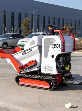 生产家销售HT5欧00履带运输压车 厂出口洲北美小型液翻斗运输车