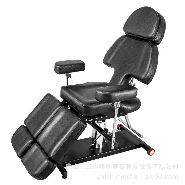厂家热销多功能美容床 纹绣床液压 刺黑色纹身椅床