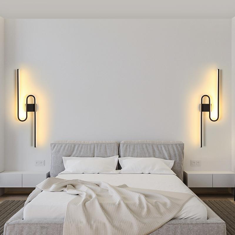 简约现代创意壁灯卧室性个艺术床头灯欧发客厅北997电视沙背景墙