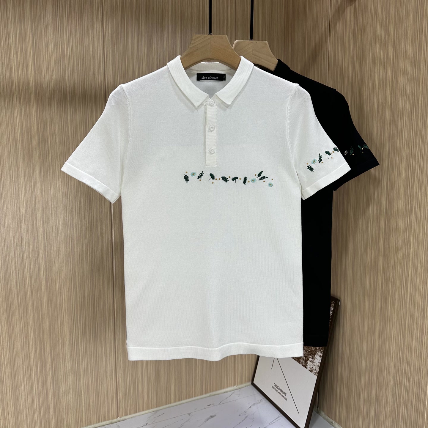 夏季刺绣Polo衫男短袖潮牌痞帅翻领T恤男装2024新款夏装针织上衣