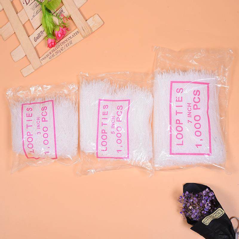 现货服装商标吊牌线胶针透明珠带手穿针子母扣塑料吊牌绳