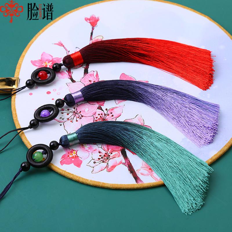16CM转运珠渐变流苏穗子古装汉服挂件旗袍压襟古琴挂坠吊穗