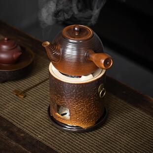 围炉煮茶碳炉小火炉复古煮茶炉煮茶壶陶瓷壶木炭明火煮茶器家用
