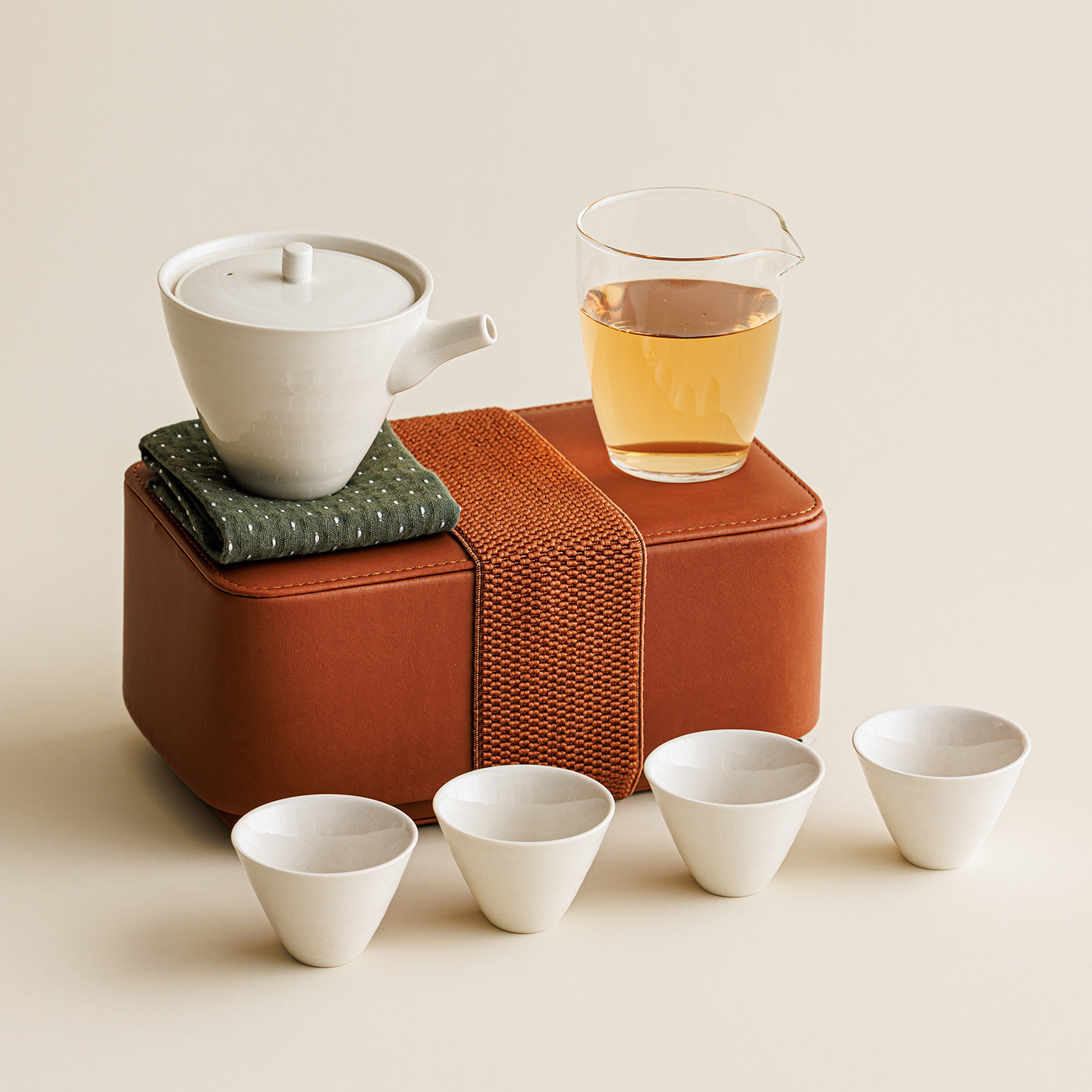 合全窑便携旅行茶具一壶四杯图片