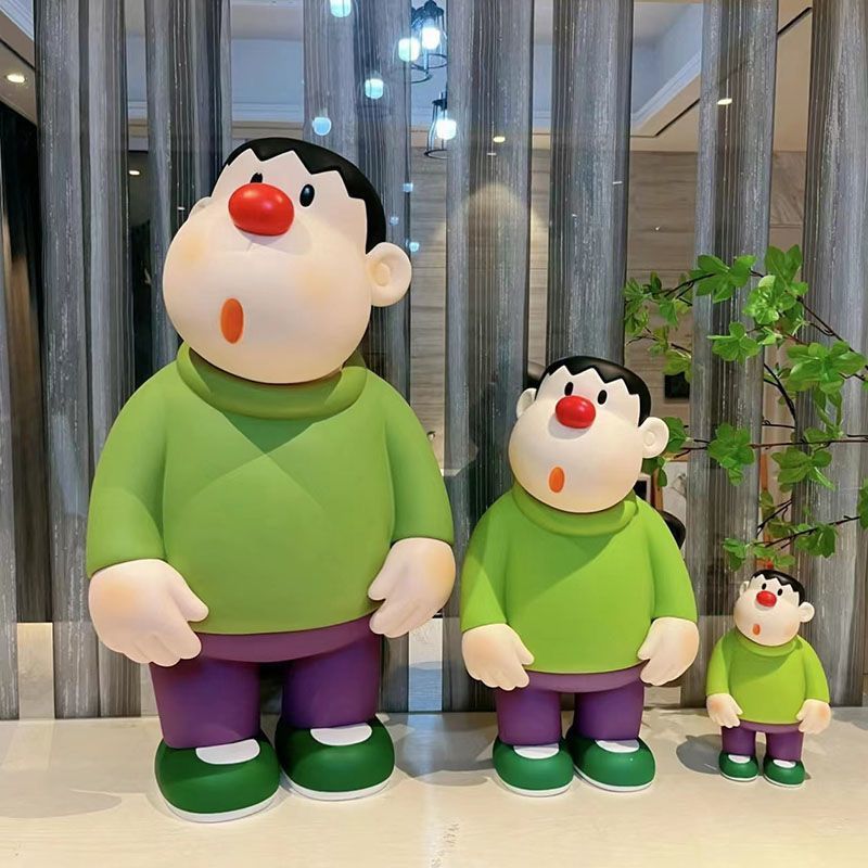 胖虎小夫小新Q版初登场歪头呆萌
