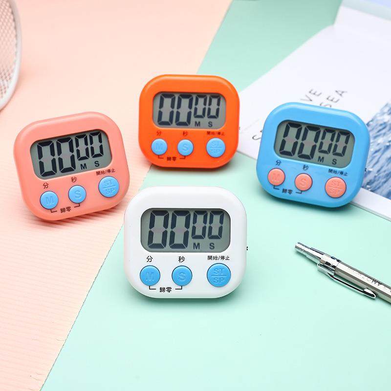 创意大屏幕定时器学生秒表多功能厨房烘焙电子计时器
