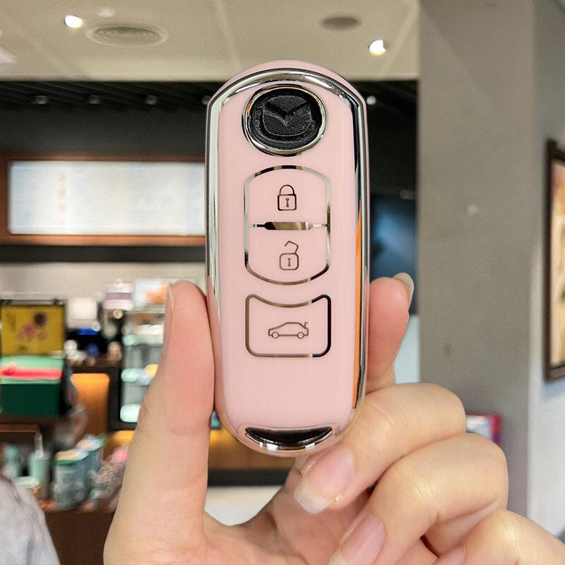 马自达3昂克赛拉钥匙套汽车cx5/cx4/cx30阿特兹马自达2/cx8专用扣