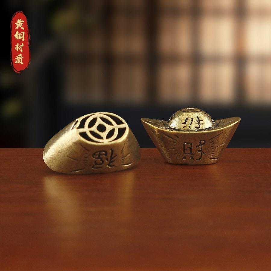 黄铜金元香插创意个性工艺礼品纯铜元线香插复古精品摆件礼品