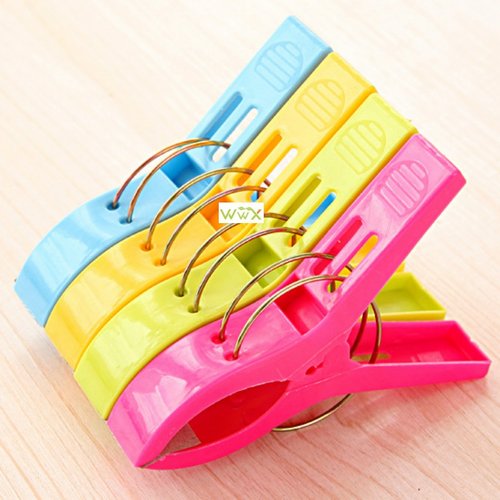 Large Bright Colour clothes Clip Plastic Beach Towel Pegs