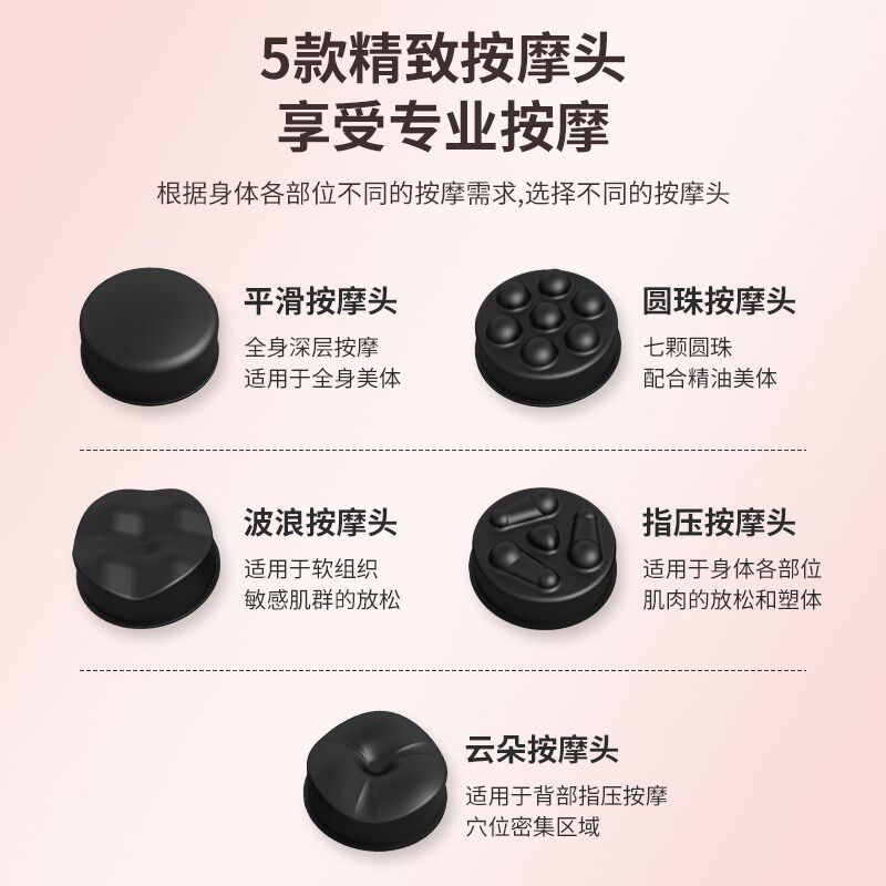 电动按摩器颈椎腰背腿部经络疏通手持按摩仪全身多功能推脂机家用