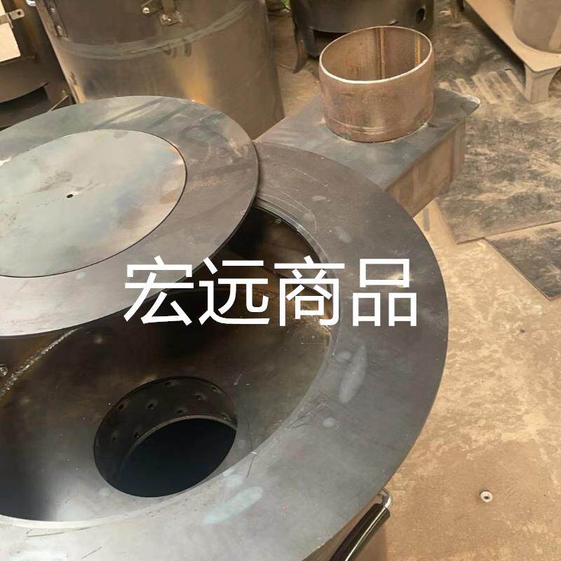 农村家用柴火灶取暖做饭一体炉加厚钢板烧煤炭拆室内外家用柴火灶