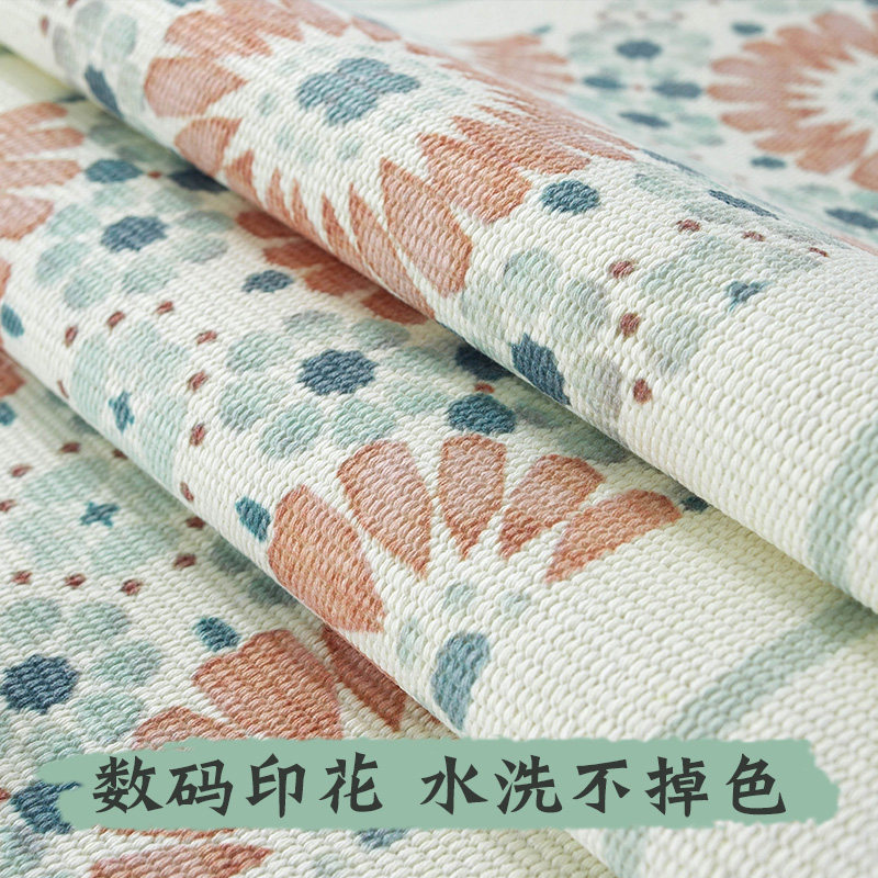 餐桌桌旗简约现代棉麻编织北欧轻奢茶几餐边柜长条桌布桌垫装饰布