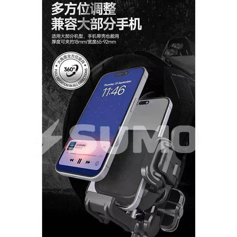 通用摩托电动车防震防水电瓶自行车外卖导航电动车铝合金手机支架