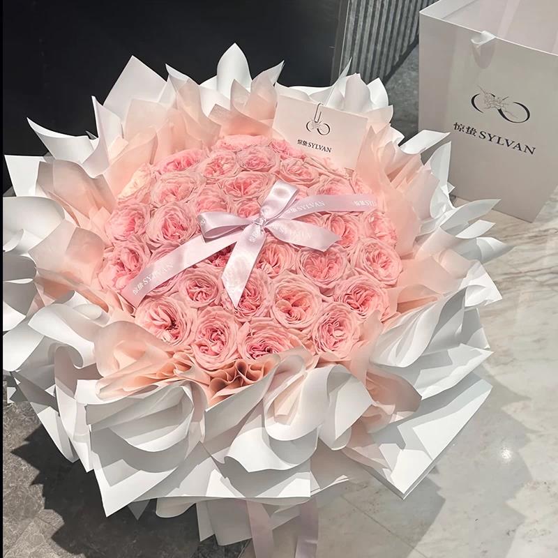52/99/199朵玫瑰花束鲜花同城速递全国配送女友生日订婚杭州上海