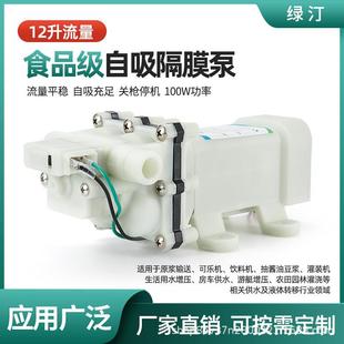 12v24v食品级可乐机泵糖浆泵饮料机纯净水泵果汁机自吸泵12升流量