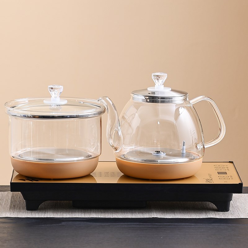 智能玻璃全自动底部上水家用茶台烧水壶一体嵌入式电茶炉泡茶专用
