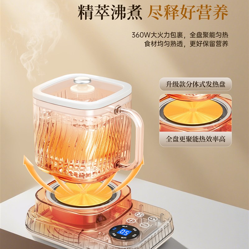 全玻璃养生壶小型家用办公室迷你养生杯花茶壶一人煮茶器团购礼品