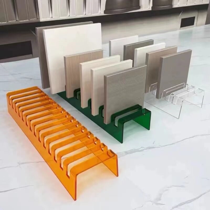 压克力样品架瓷砖展示架石材大理石岩板玻璃试用包架木地板色板展